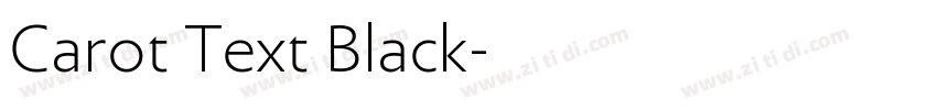 Carot Text Black字体转换